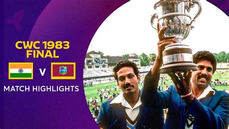 Cricket World Cup 1983 Final: India v West Indies .
